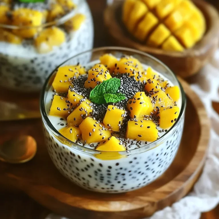 Chia coco mangue petit déj