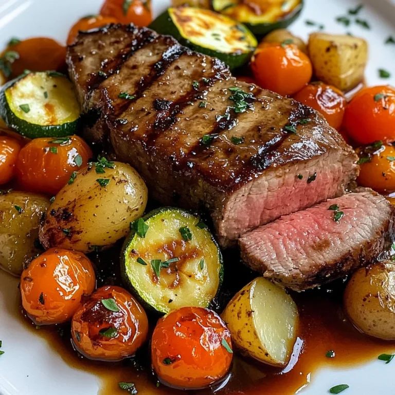 Filet mignon aux petits légumes