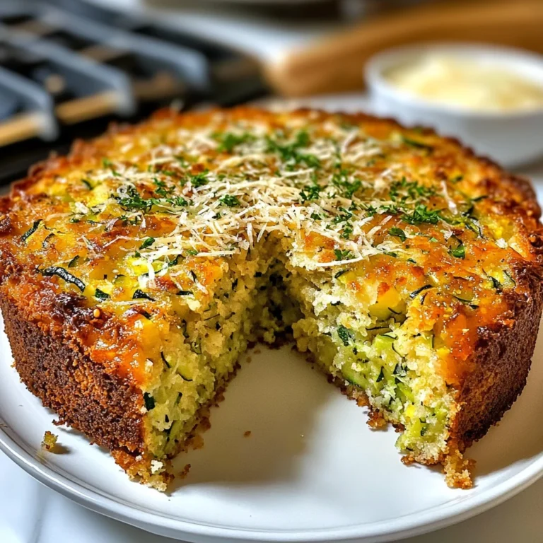 Gâteau moelleux courgettes parmesan