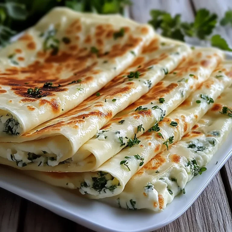 Gozleme turc fromage et herbes