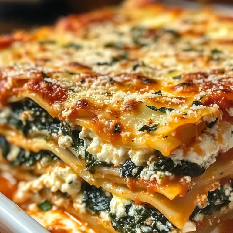 Lasagnes Épinards Ricotta