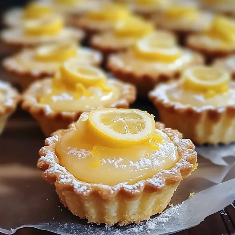 Mini tartelettes citron maison