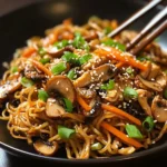 Nouilles sautées asiatiques rapides
