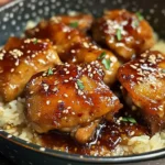 Poulet caramélisé savoureux