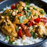 Poulet thaï sauce cacahuète