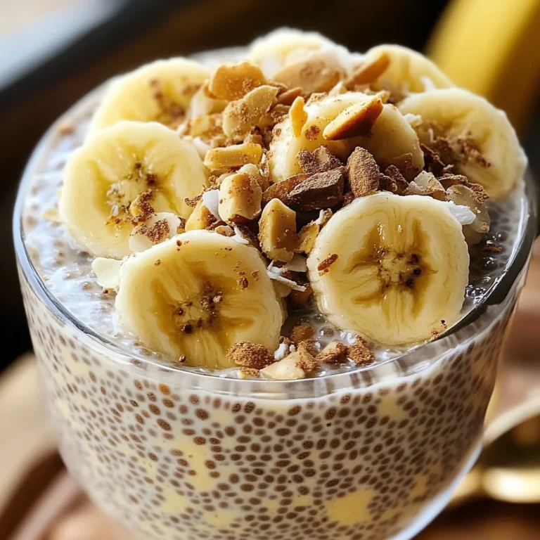 Pudding chia banane healthy