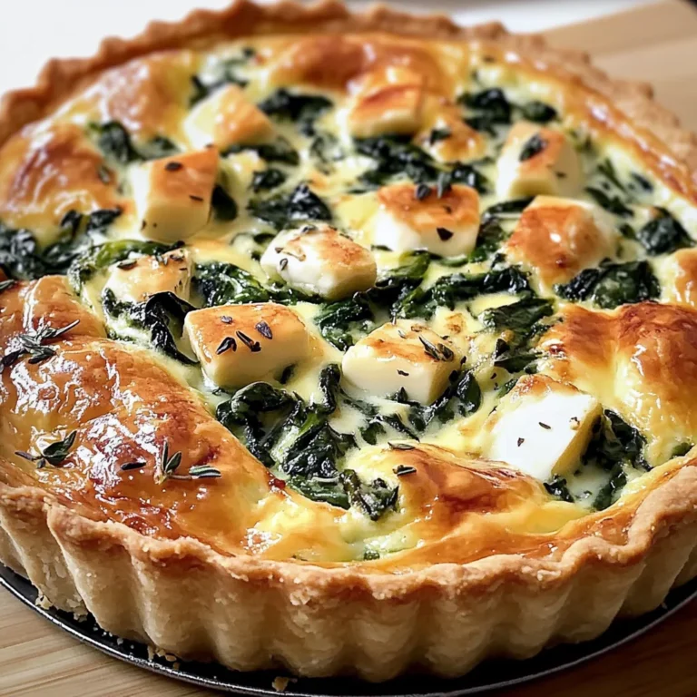 Quiche Boursin épinards maison