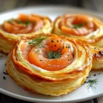 Roulés feuilletés saumon fromage