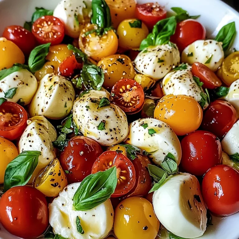 Salade Caprese Crémeuse