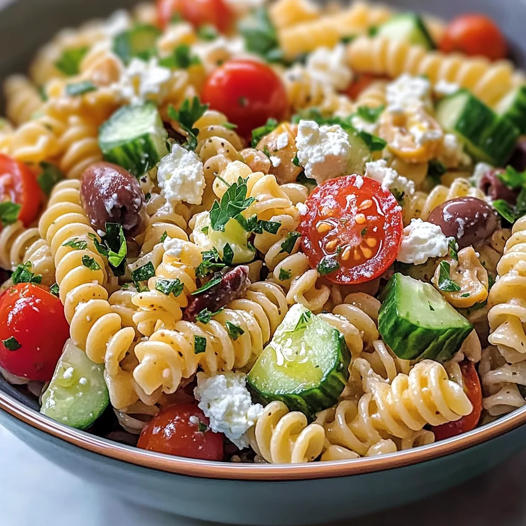 Salade de pâtes méditerranéenne