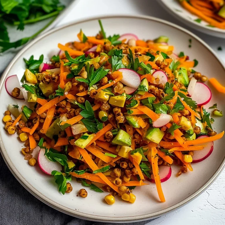 Salade végétarienne fraîche et croquante