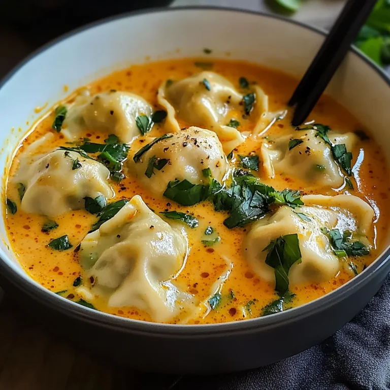 Soupe thaï réconfortante aux raviolis