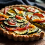 Tarte aux légumes colorés