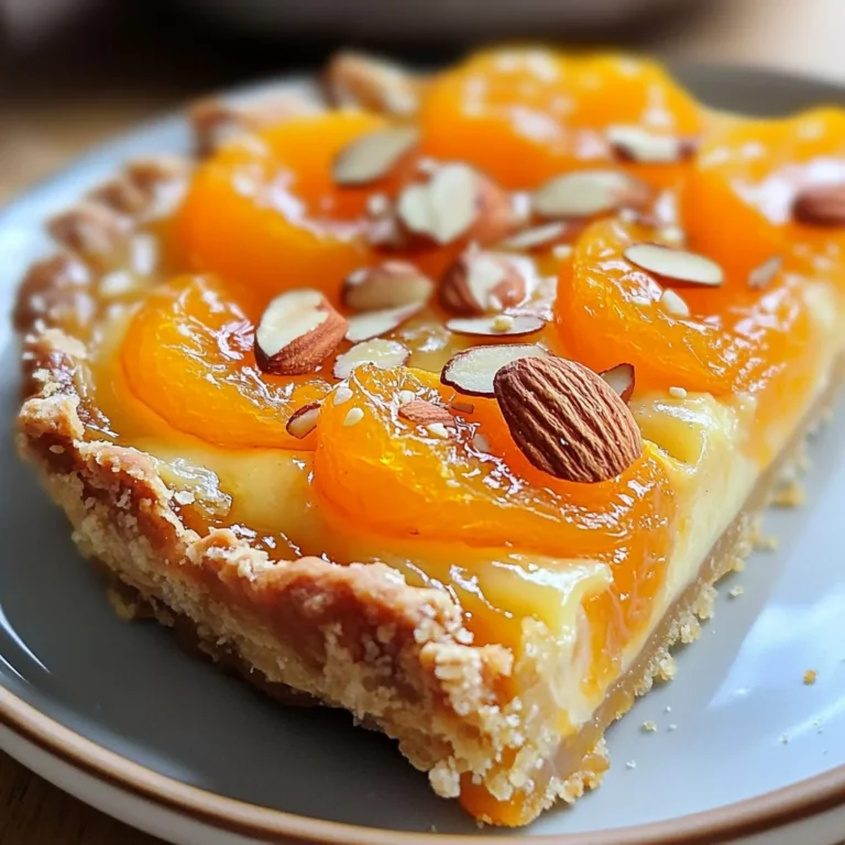 Tarte moelleuse abricots amandes