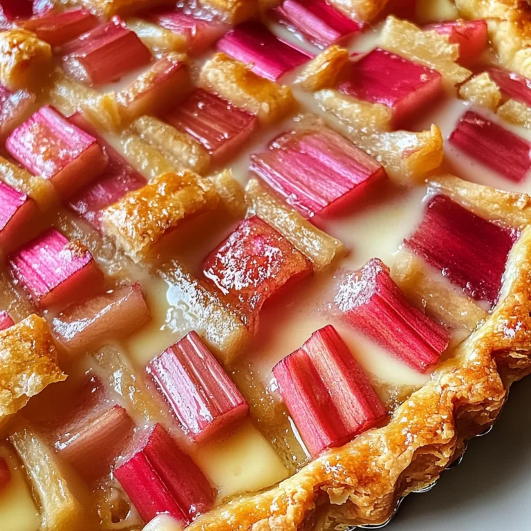 Tarte rhubarbe facile rapide