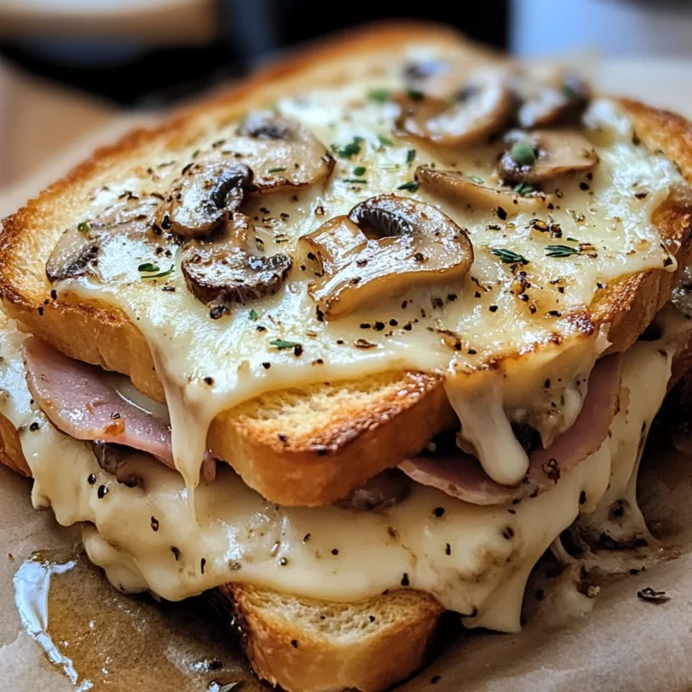 Croque-Monsieur Gourmand aux Champignons