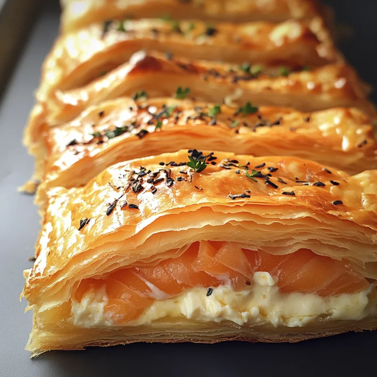 Feuilletés au Saumon et Fromage