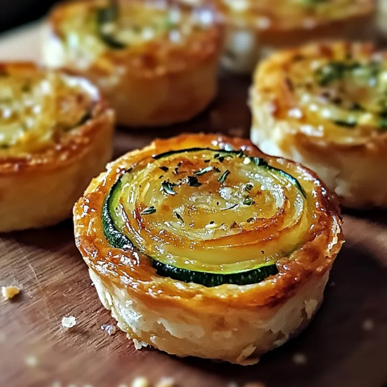 Minis flans de courgette et oignon