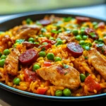 Recette de paella au poulet et chorizo : un plat savoureux à partager