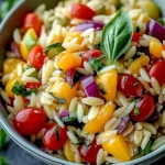 Salade d’orzo arc-en-ciel