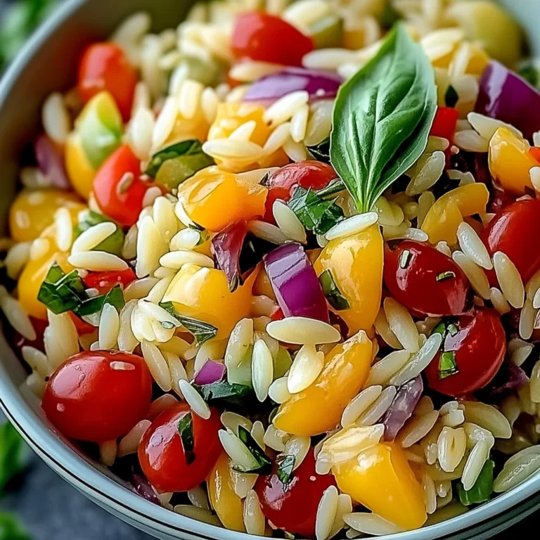 Salade d’orzo arc-en-ciel