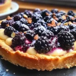 Tarte briochée aux mûres et à la crème d'amandes